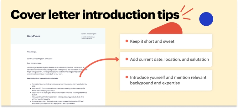 Translator how to start cover letter