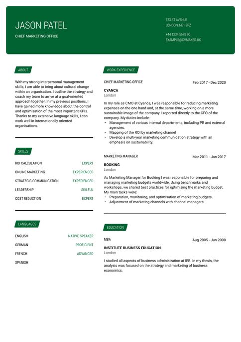 CV Maker - Create your professional CV online in 10 minutes