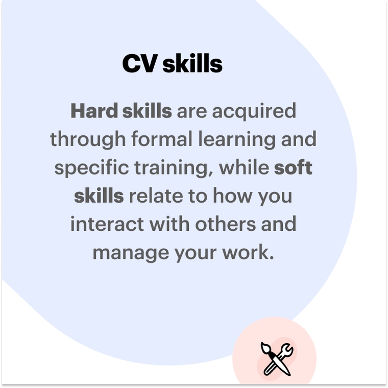 recruitement hard skills and soft skills on a CV