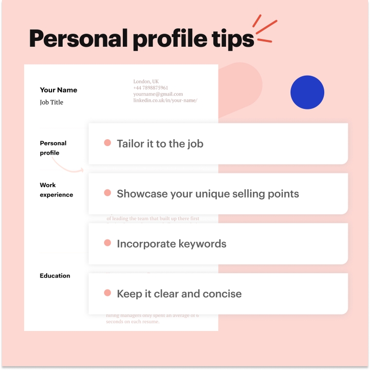 IT CV - Personal profile tips