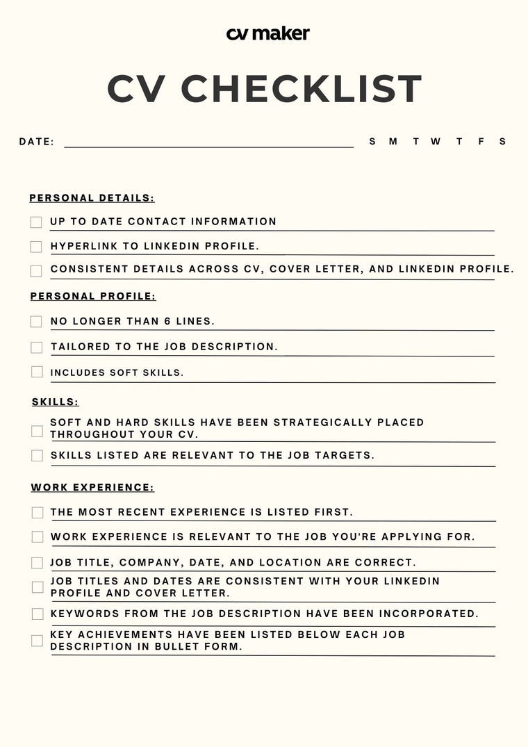 best tips on how to write a good CV