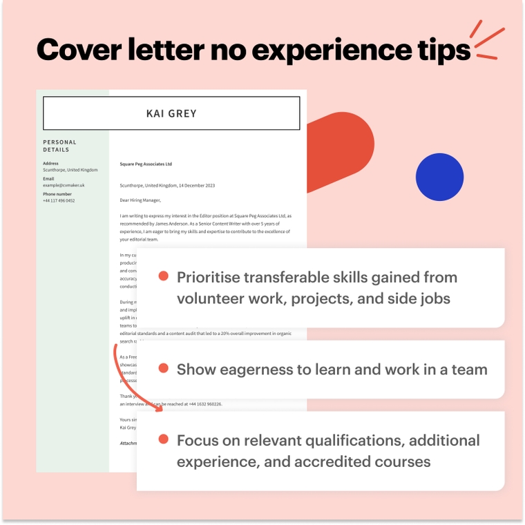 Writer cover letter no experience | Format tips