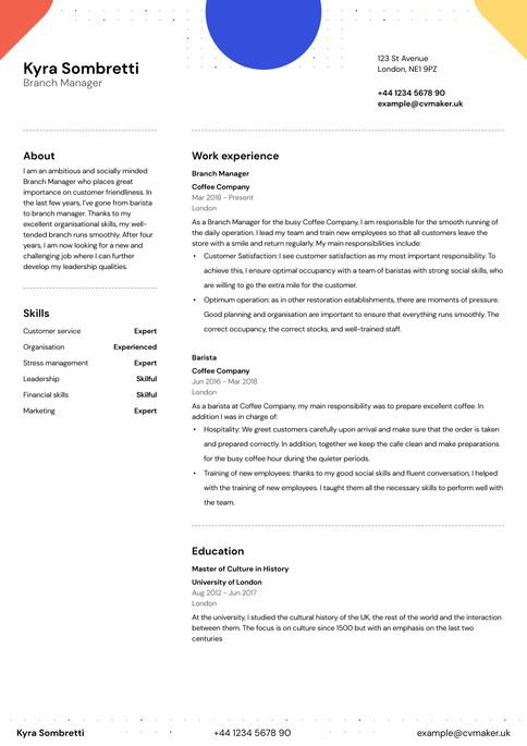 CV Maker - Create your professional CV easily online