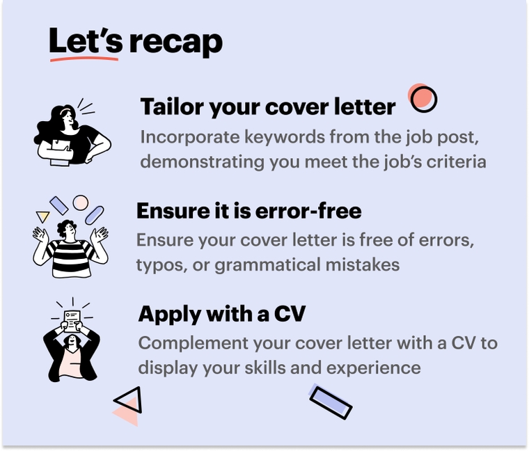 Final tips for a journalist cover letter