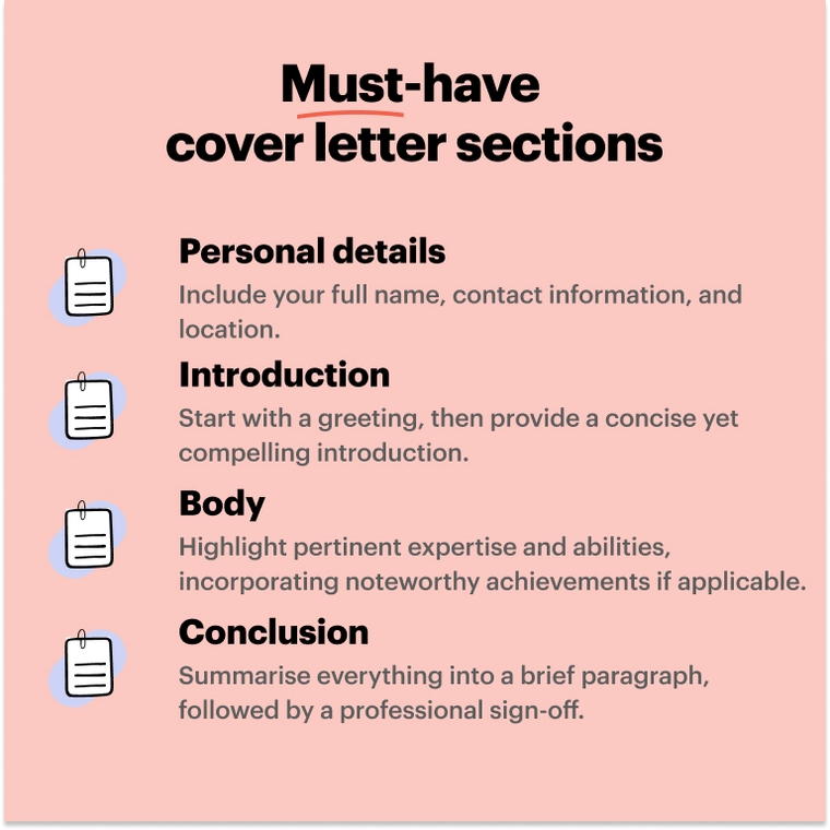 Must-have sections for an administrator cover letter