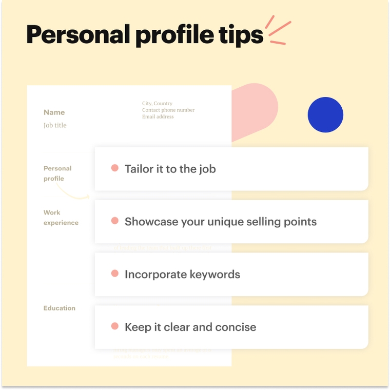 Scrum master personal profile CV tips