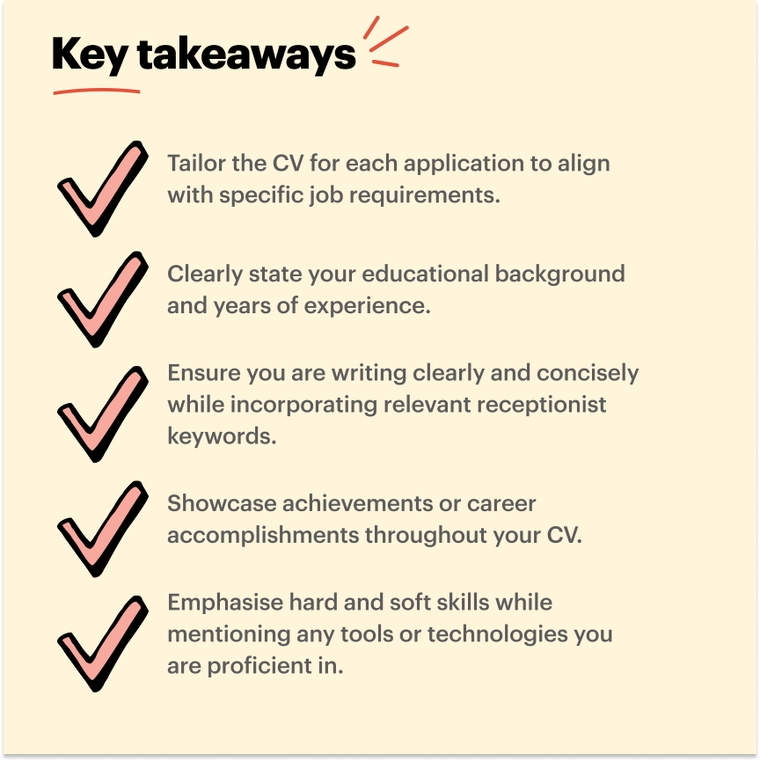 Final tips on how to end a shop assistant CV