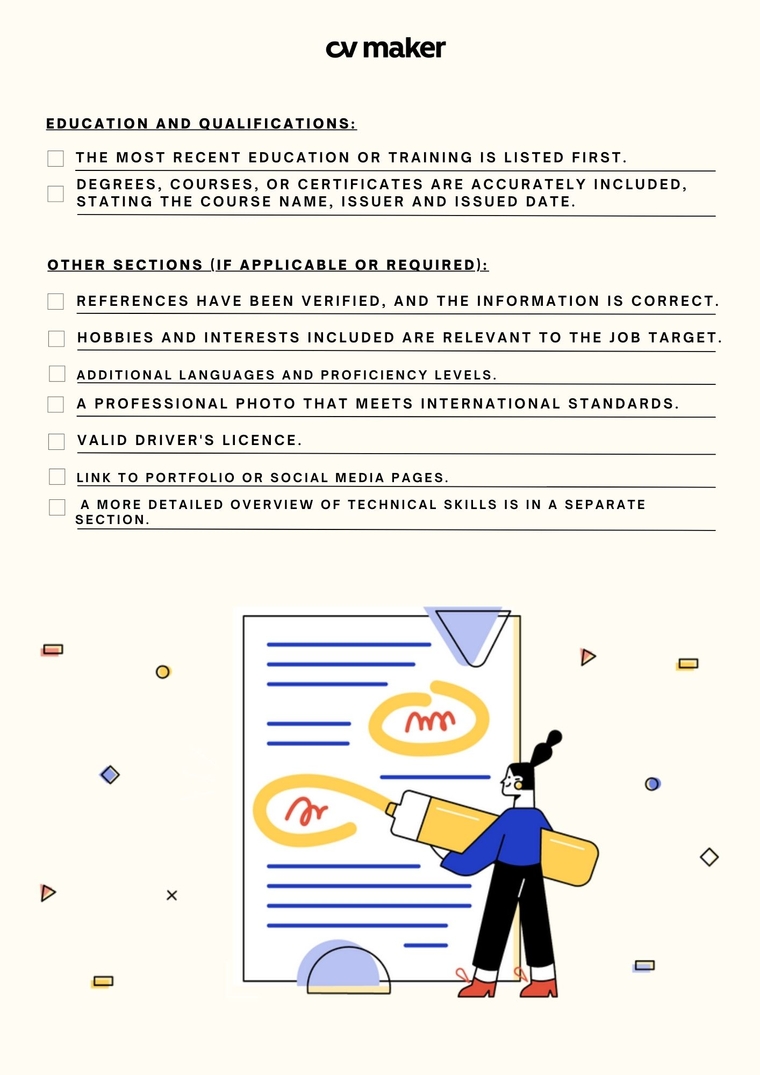 best tips on how to write a good CV