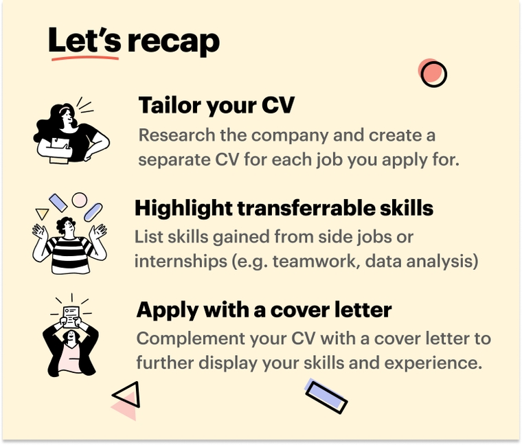 How to write a CV for first job | Tips & templates