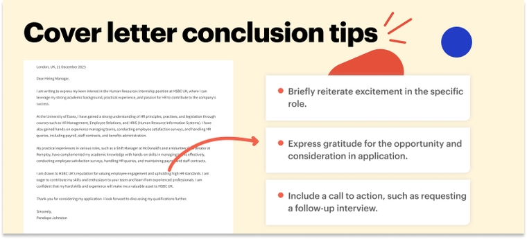 How to end a cover letter for a career change