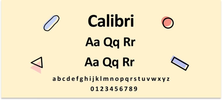  Calibri font for cover letter 